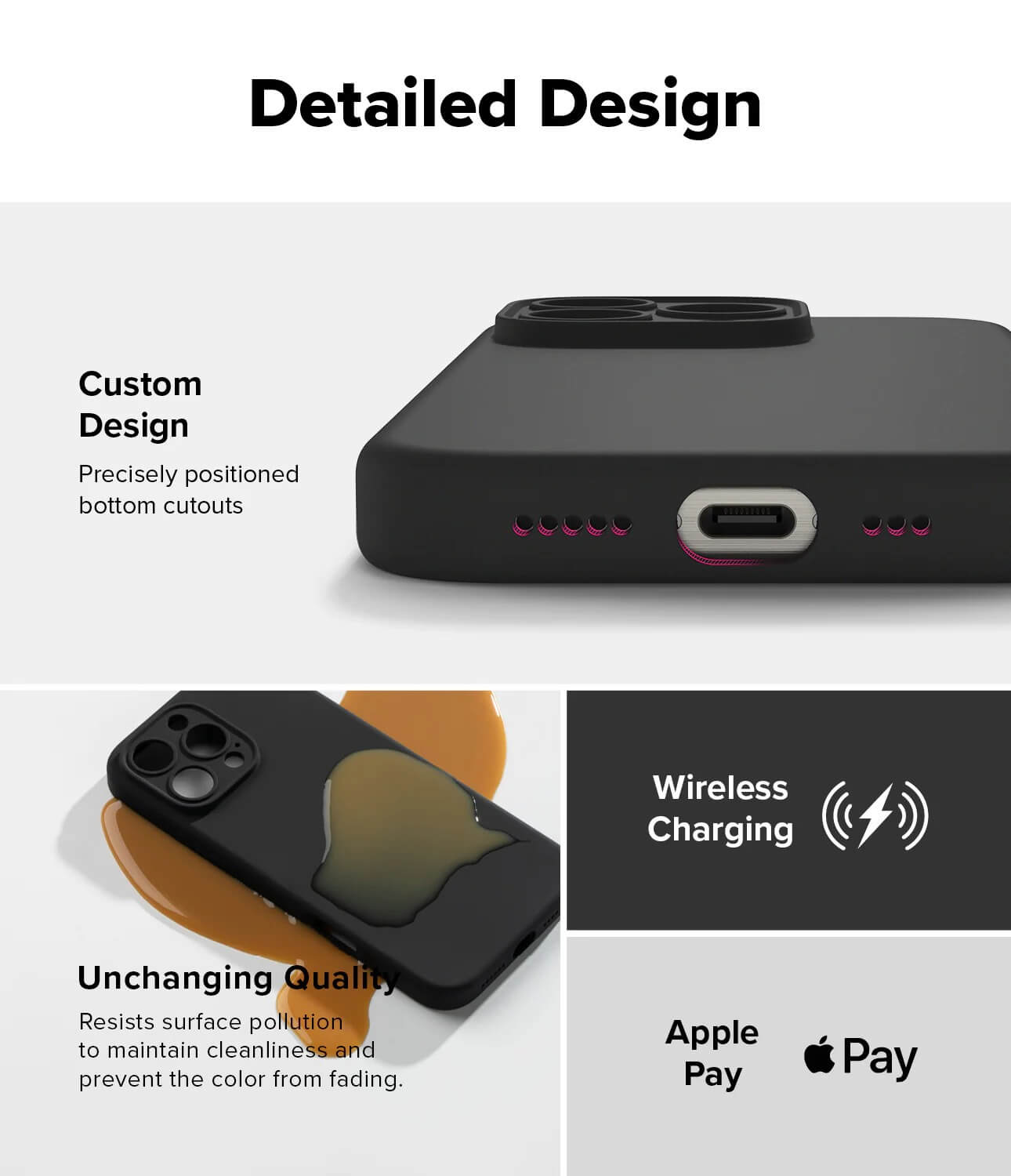 Estuche para iPhone 16 Pro - Ringke Silicone Magnetic