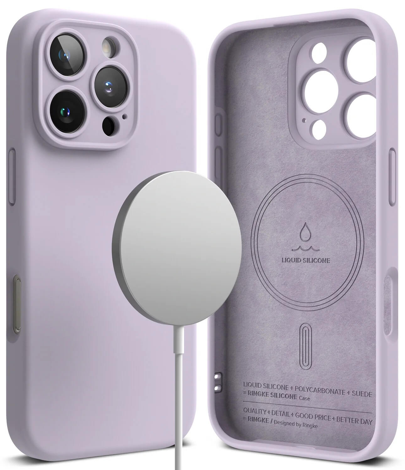 Estuche para iPhone 16 Pro - Ringke Silicone Magnetic