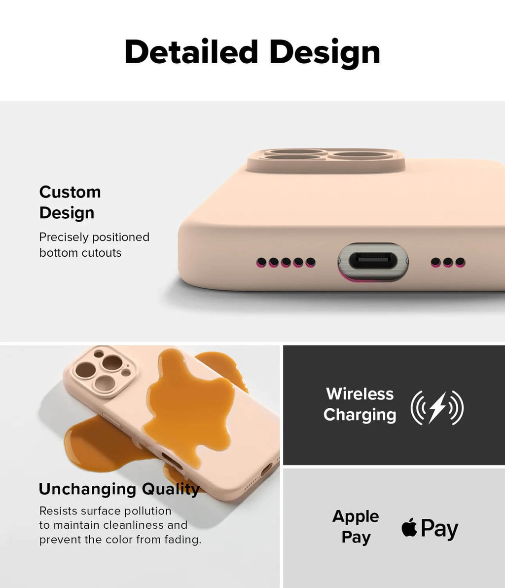 Estuche para iPhone 16 Pro - Ringke Silicone Magnetic