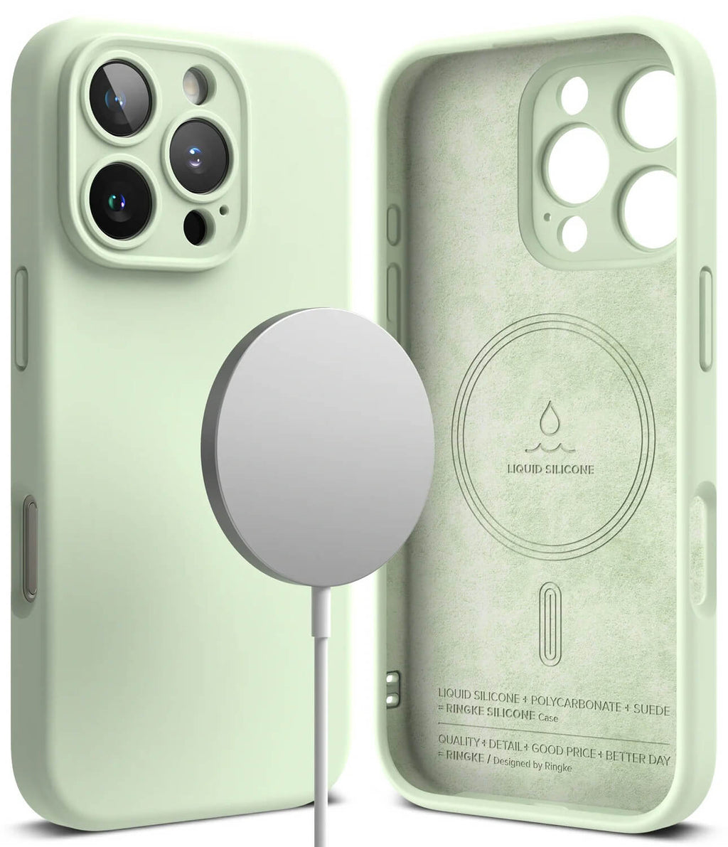 Estuche para iPhone 16 Pro - Ringke Silicone Magnetic