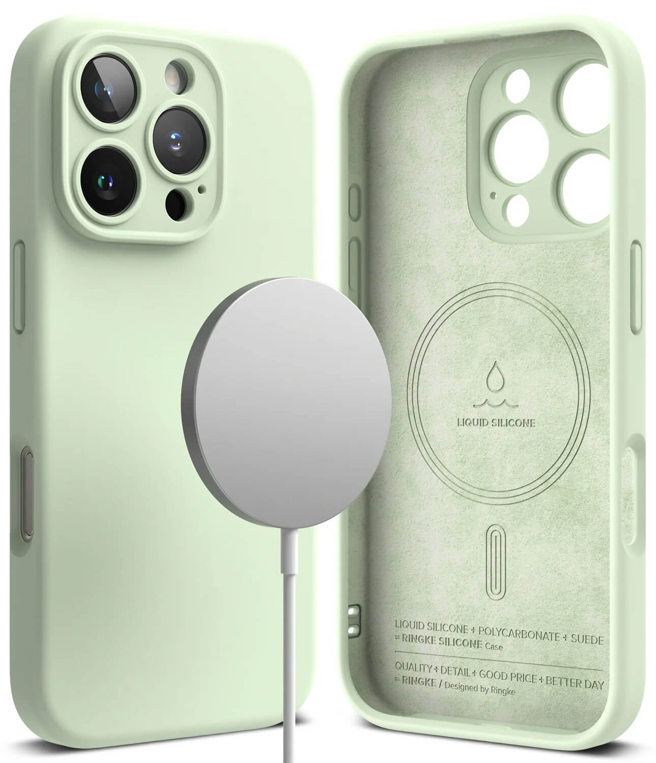 Estuche para iPhone 16 Pro - Ringke Silicone Magnetic