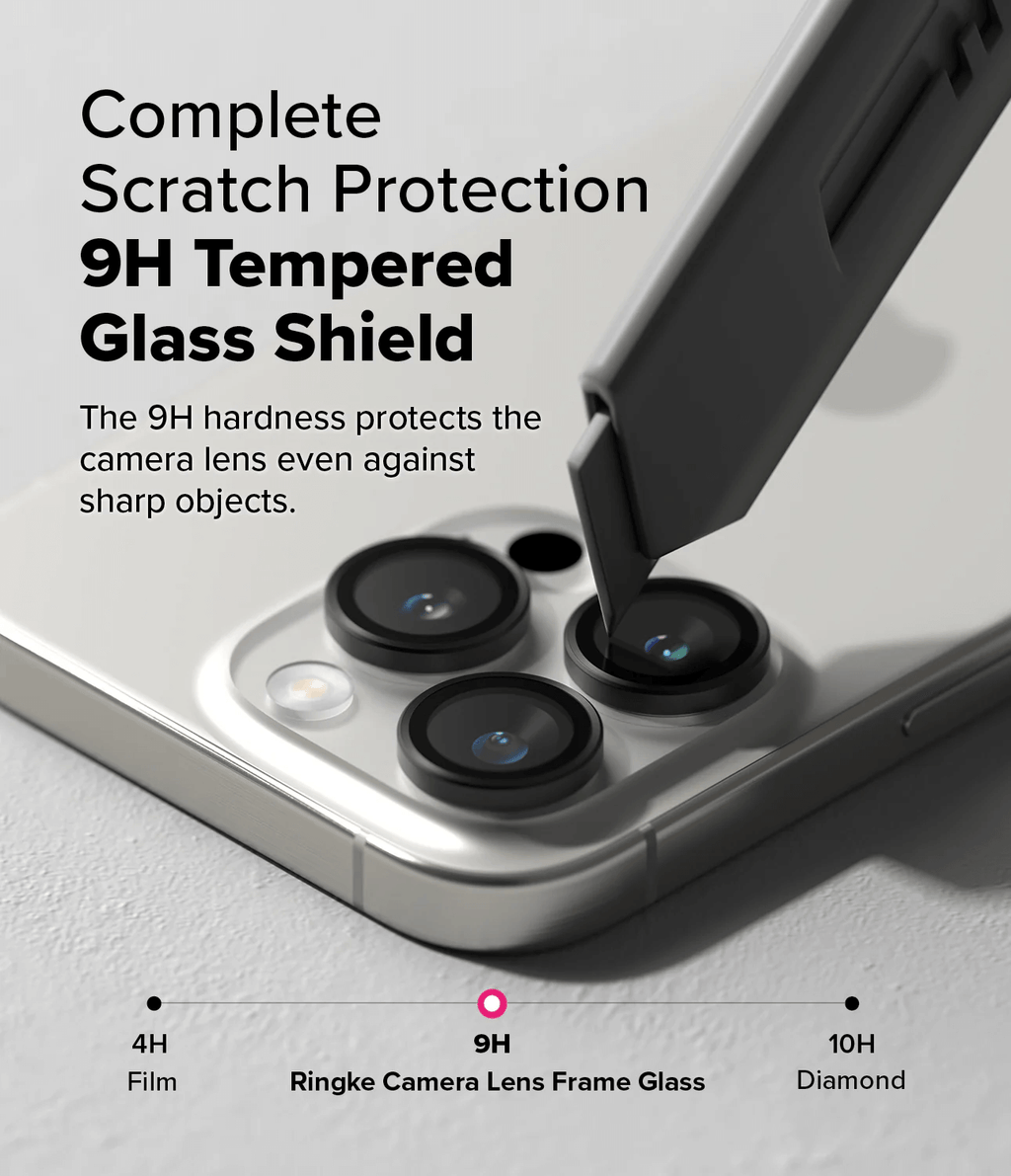 Protector de Cámara para iPhone 16 Pro / 16 Pro Max - Ringke Camera Lens Frame Glass (Pack de 2)