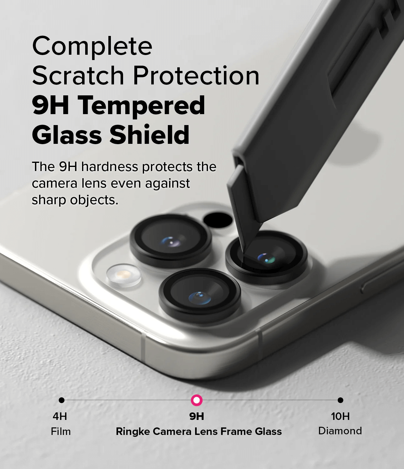 Protector de Cámara para iPhone 16 Pro / 16 Pro Max - Ringke Camera Lens Frame Glass (Pack de 2)
