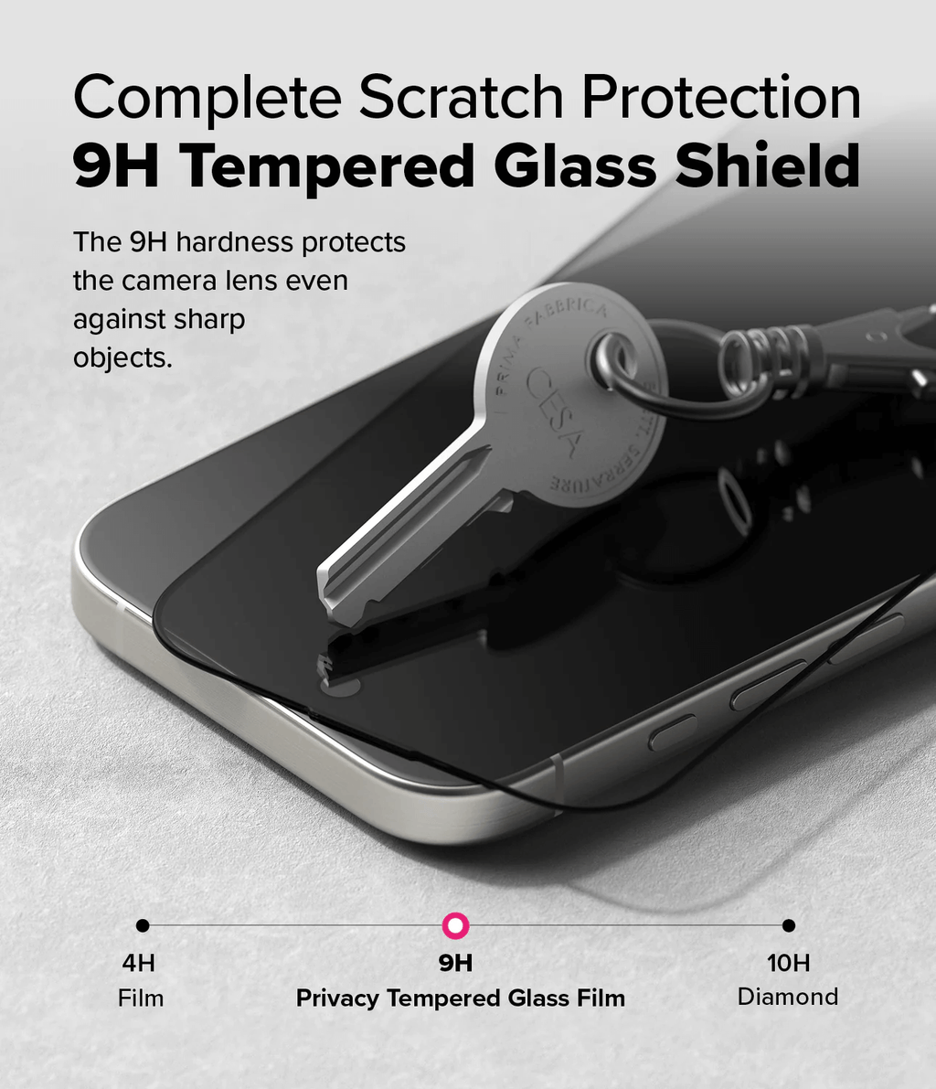 Vidrio Templado para iPhone 16 Pro Max - Ringke Easy Slide Privacy Glass (Pack de 2)