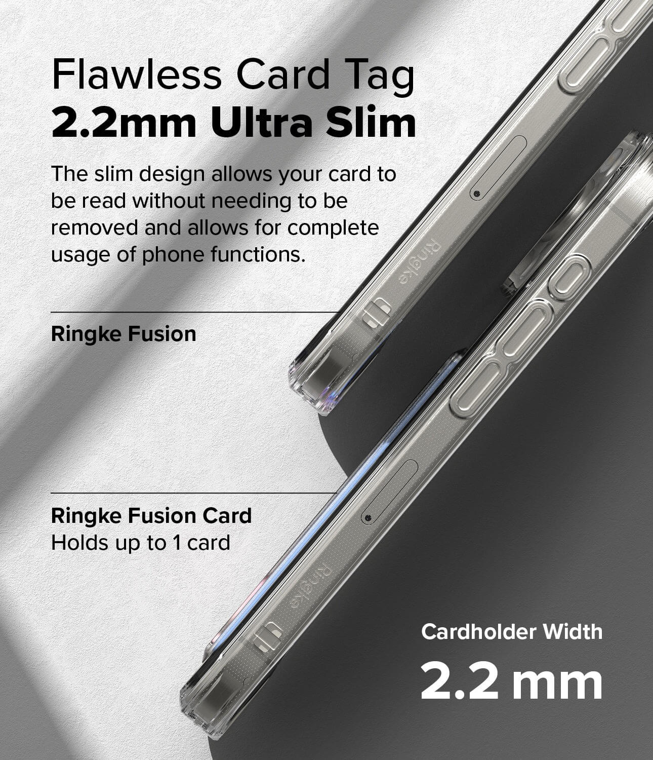 Estuche para iPhone 16 Pro Max - Ringke Fusion Card - Clear