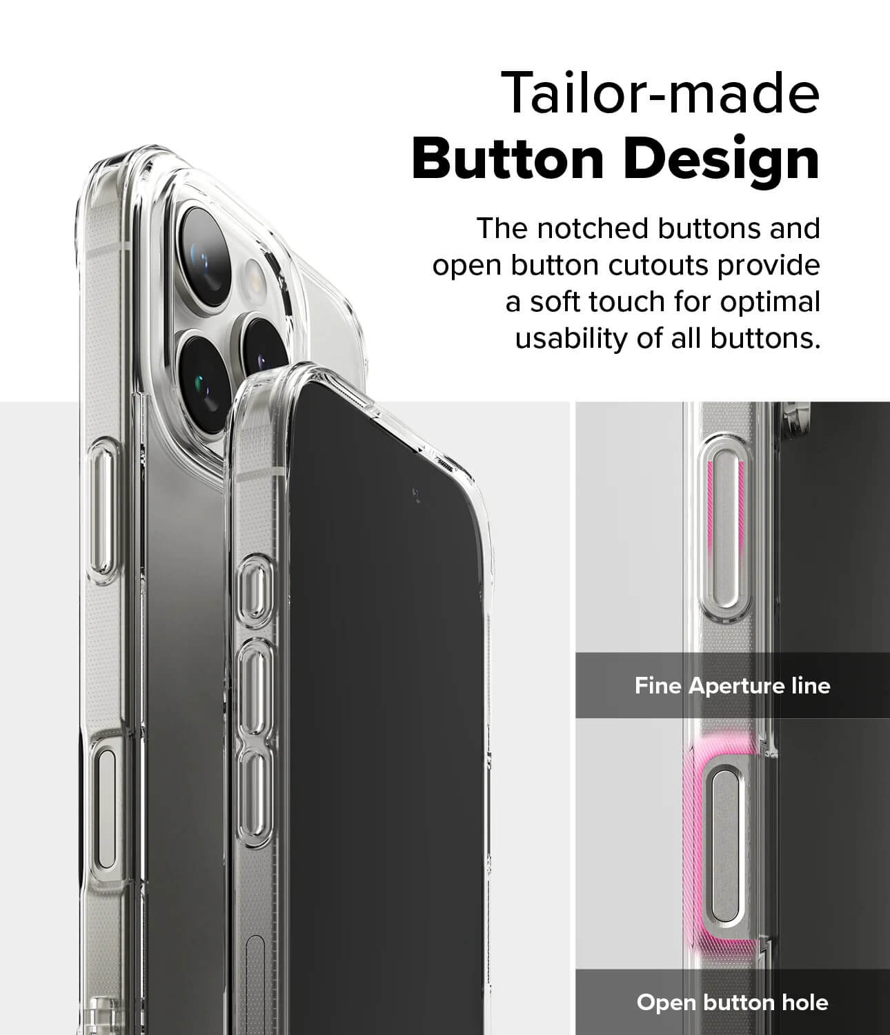 Estuche para iPhone 16 Pro Max - Ringke Fusion Matte - Clear