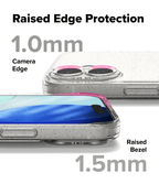 Estuche para iPhone 17 - Ringke Air - Glitter Clear