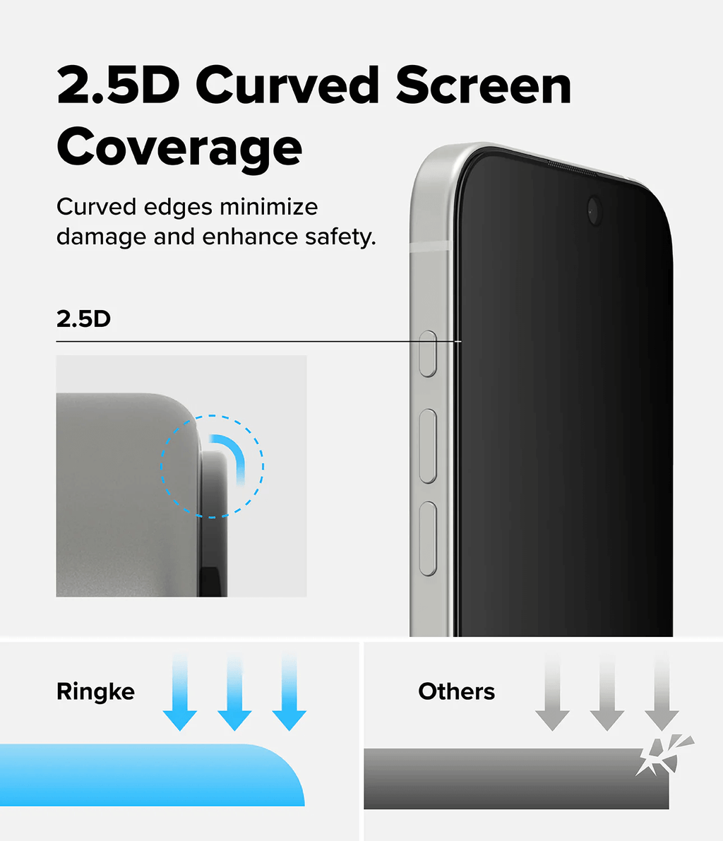 Protector de Pantalla para iPhone 17 - Ringke Easy Slide Privacy Glass (Pack de 2)
