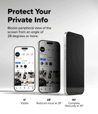 Protector de Pantalla para iPhone 17 - Ringke Easy Slide Privacy Glass (Pack de 2)