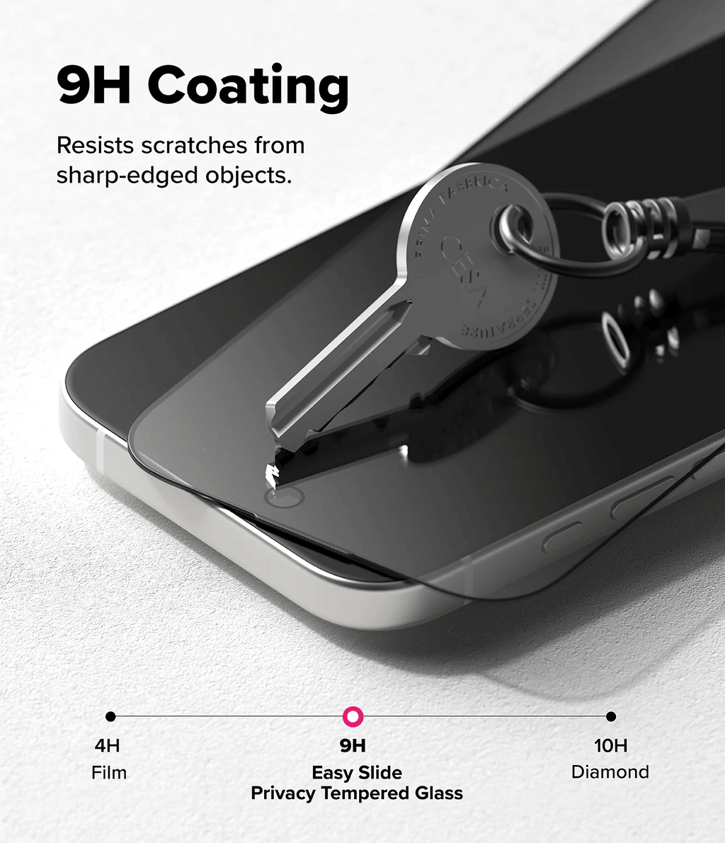 Protector de Pantalla para iPhone 17 - Ringke Easy Slide Privacy Glass (Pack de 2)