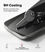 Protector de Pantalla para iPhone 17 - Ringke Easy Slide Privacy Glass (Pack de 2)