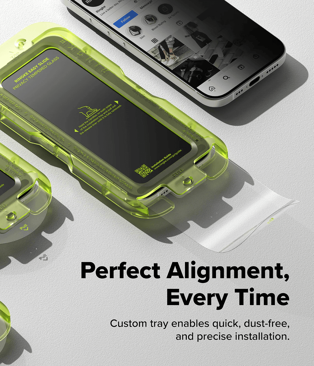 Protector de Pantalla para iPhone 17 - Ringke Easy Slide Privacy Glass (Pack de 2)