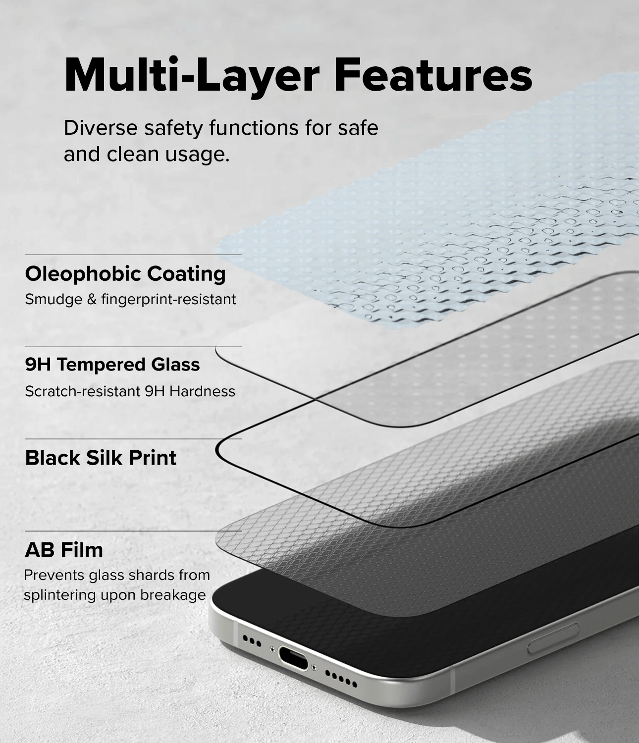 Protector de Pantalla para iPhone 17 - Ringke Easy Slide Tempered Glass (Pack de 2)