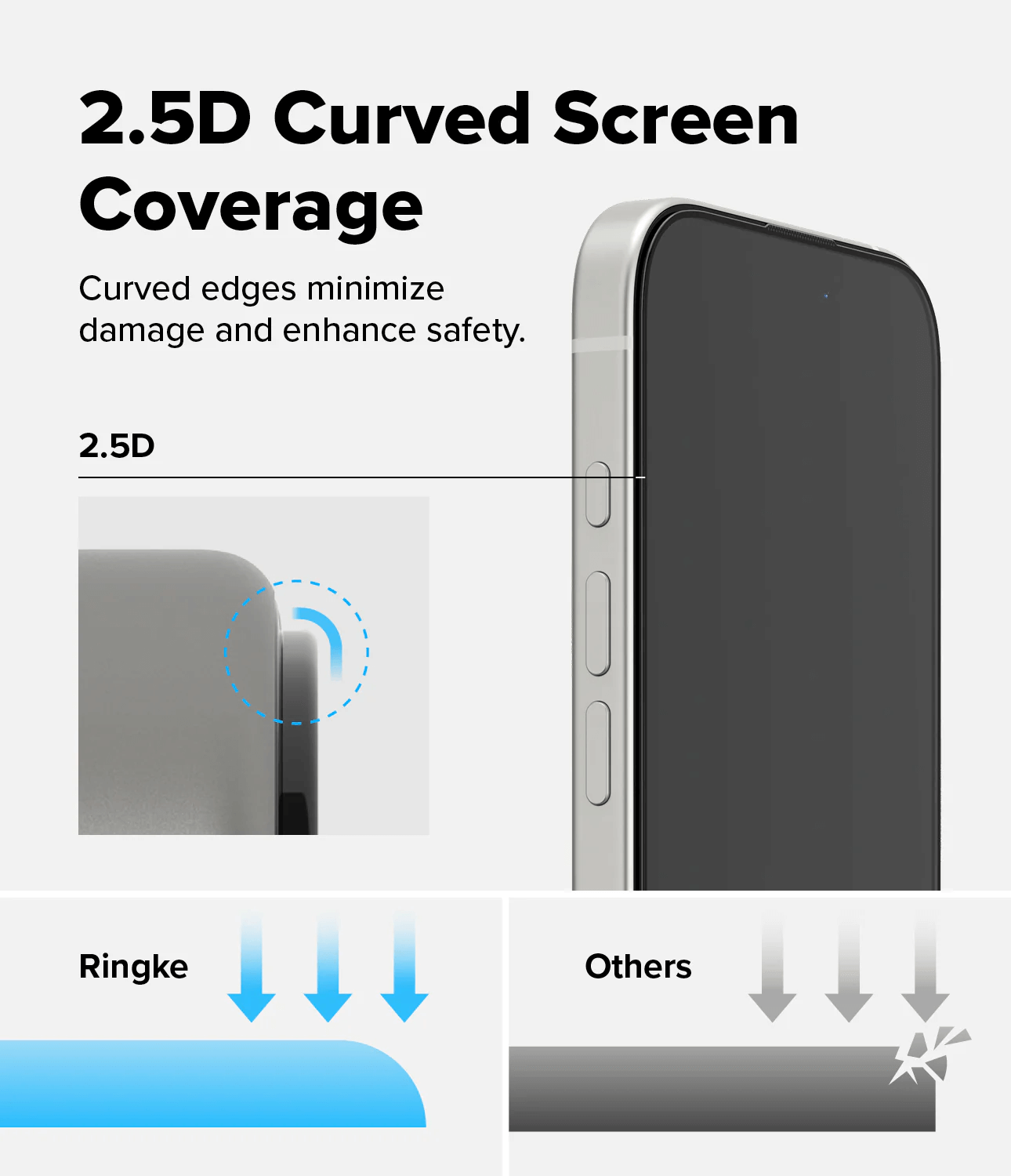 Protector de Pantalla para iPhone 17 - Ringke Easy Slide Tempered Glass (Pack de 2)