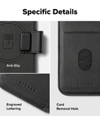 Estuche para iPhone 17 - Ringke Folio Grip Wallet Magnetic - Black