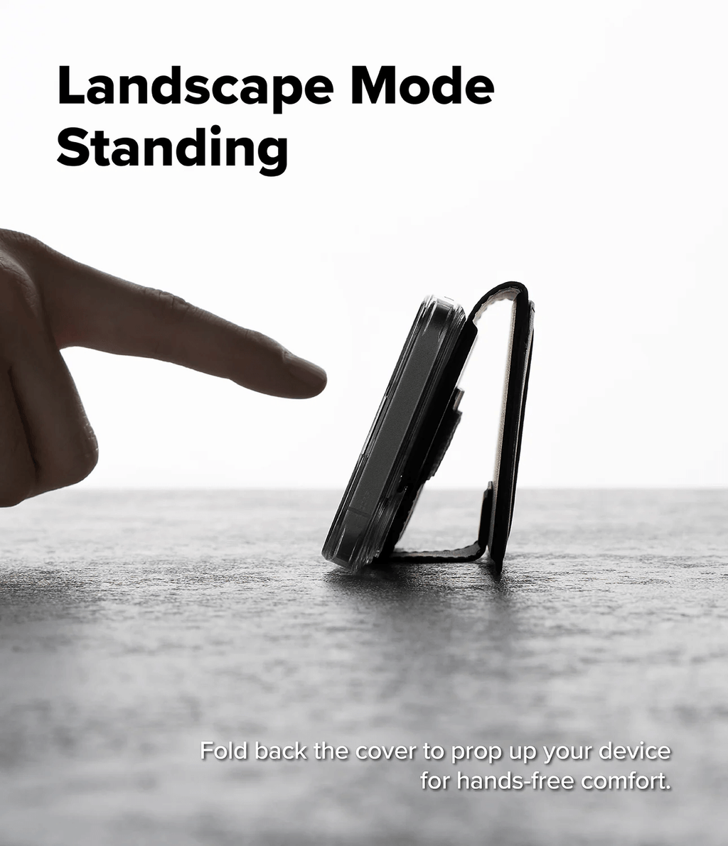 Estuche para iPhone 17 - Ringke Folio Grip Wallet Magnetic - Black