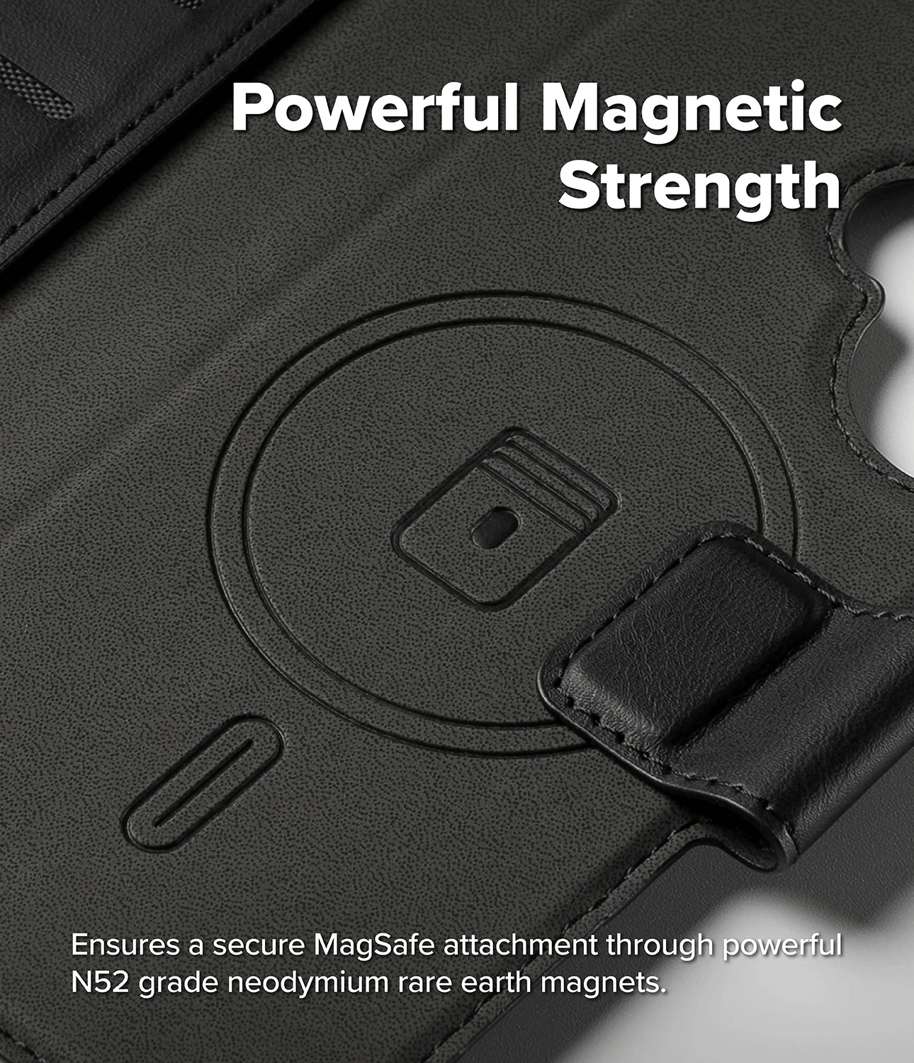 Estuche para iPhone 17 - Ringke Folio Grip Wallet Magnetic - Black