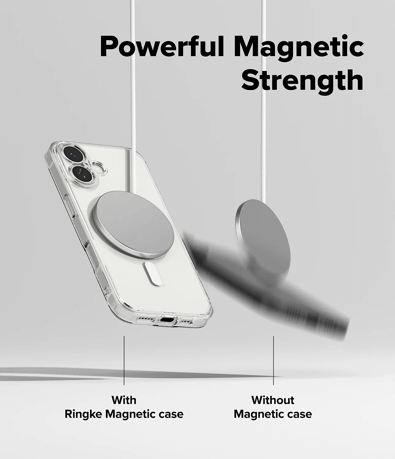 Estuche para iPhone 17 - Ringke Fusion Magnetic - Matte Clear