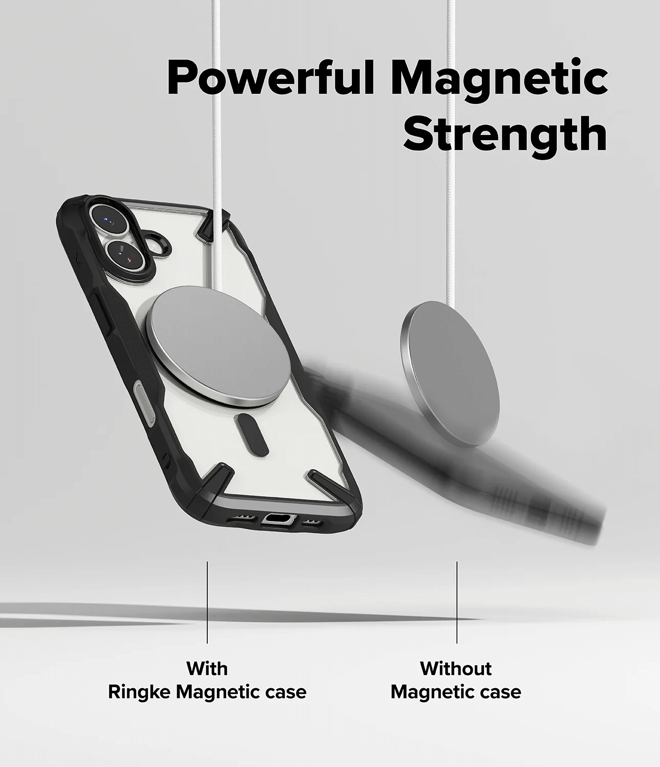 Estuche para iPhone 17 - Ringke Fusion-X Magnetic - Black