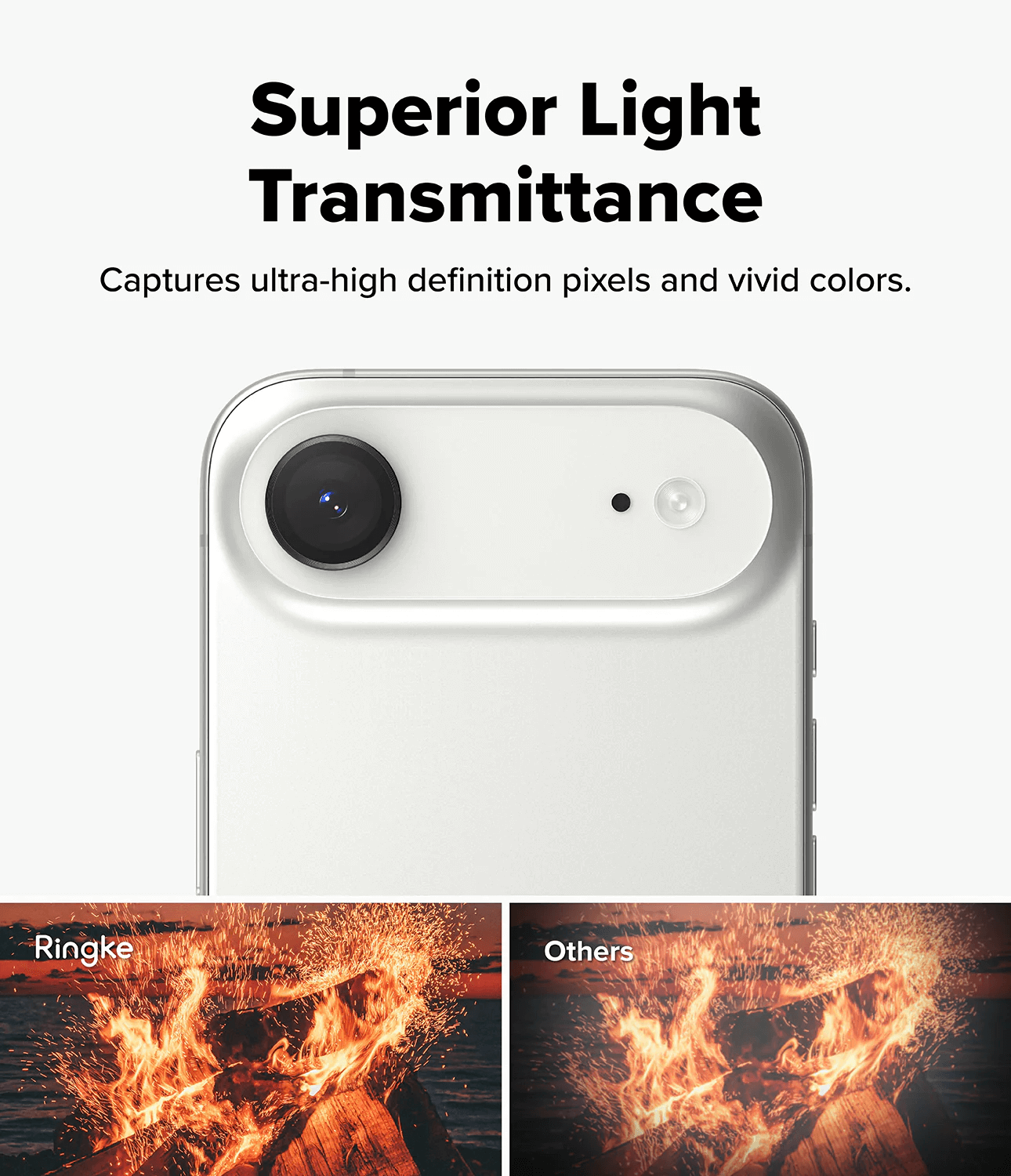 Protector de Cámara para iPhone 17 Air - Ringke Camera Lens Frame Glass (Pack de 2)