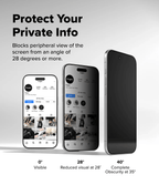 Vidrio Templado para iPhone 17 Air - Ringke Easy Slide Privacy Glass (Pack de 2)