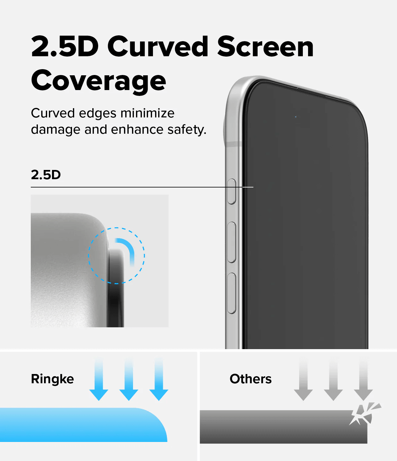Vidrio Templado para iPhone 17 Air - Ringke Easy Slide Tempered Glass (Pack de 2)