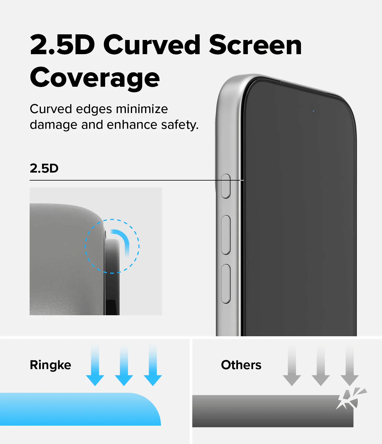 Vidrio Templado para iPhone 17 Pro - Ringke Easy Slide Tempered Glass (Pack de 2)