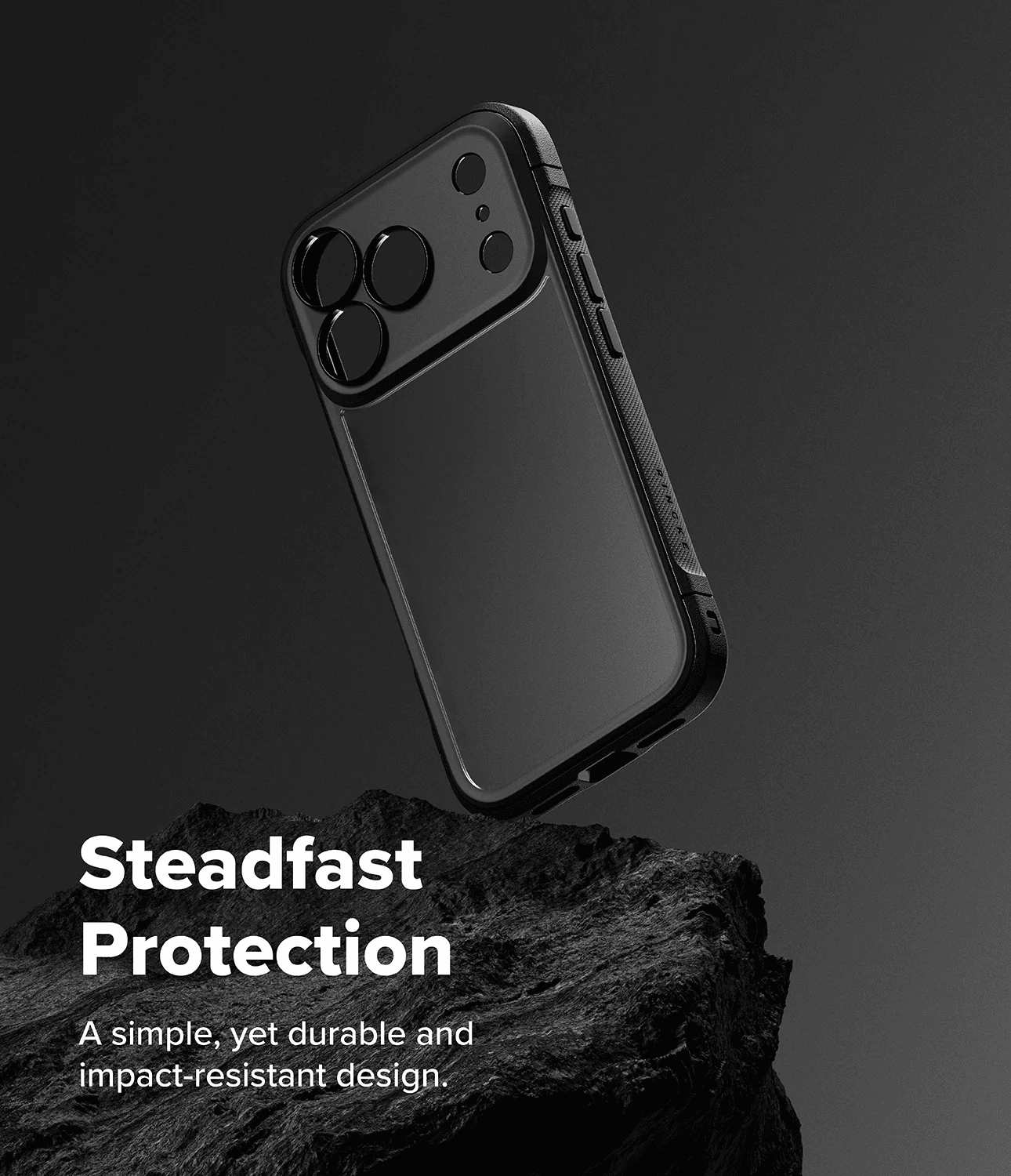 Estuche para iPhone 17 Pro - Ringke Fusion Bold - Matte Smoke