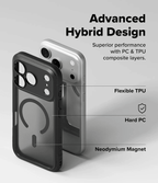 Estuche para iPhone 17 Pro - Ringke Fusion Bold Magnetic - Matte Smoke