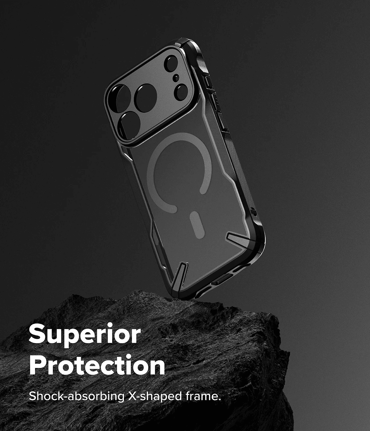 Estuche para iPhone 17 Pro - Ringke Fusion-X Magnetic - Black