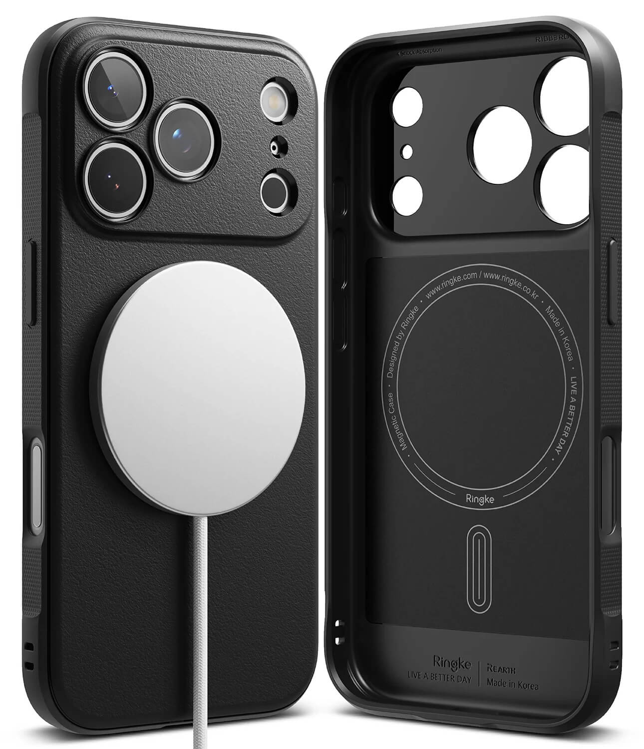 Estuche para iPhone 17 Pro - Ringke Onyx Magnetic - Black