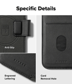 Estuche para iPhone 17 Pro Max - Ringke Folio Grip Wallet Magnetic - Black