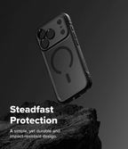 Estuche para iPhone 17 Pro Max - Ringke Fusion Bold Magnetic - Matte Black