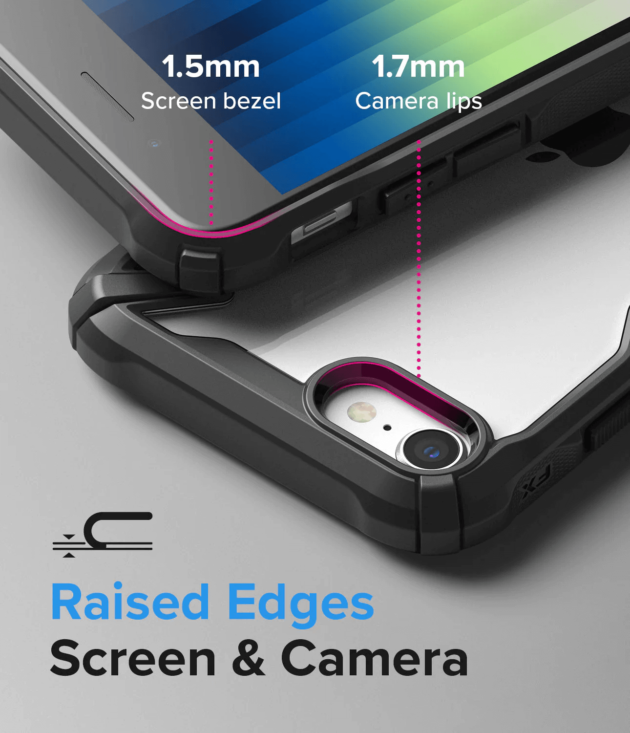 Estuche para iPhone SE 2022 / SE 2020 / iPhone 8 - Ringke Fusion-X