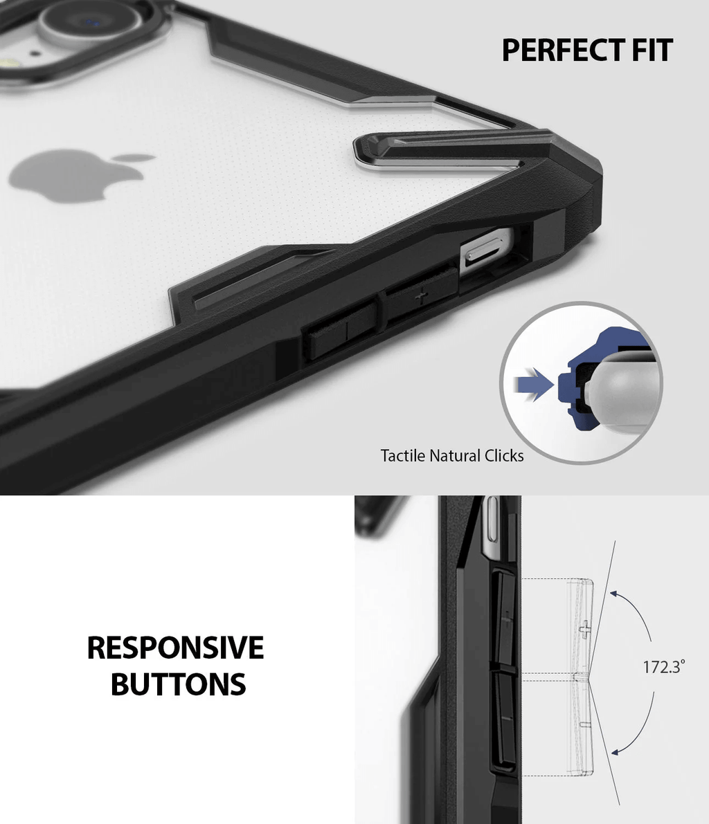 Estuche para iPhone XR - Ringke Fusion-X - Black