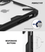 Estuche para iPhone XR - Ringke Fusion-X - Black