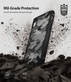 Estuche para iPhone XR - Ringke Fusion-X - Camo Black