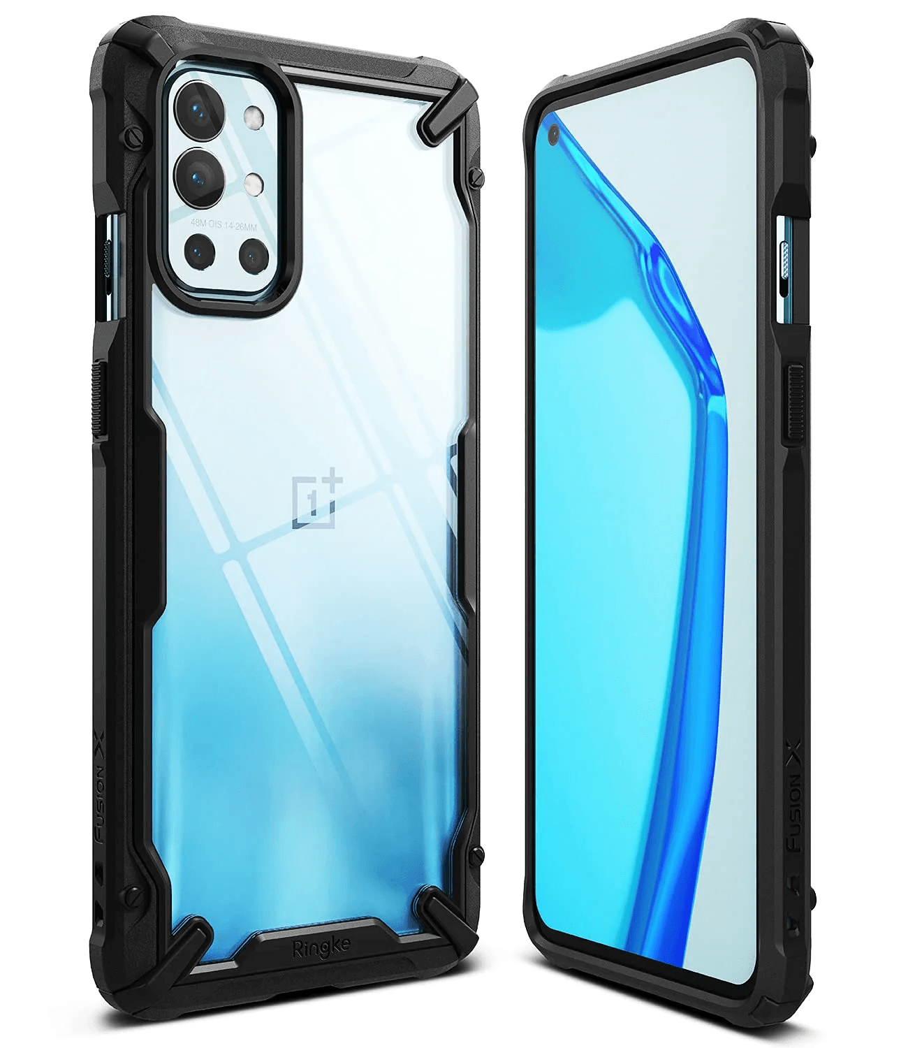 Estuche para OnePlus 9R - Ringke Fusion-X - Black