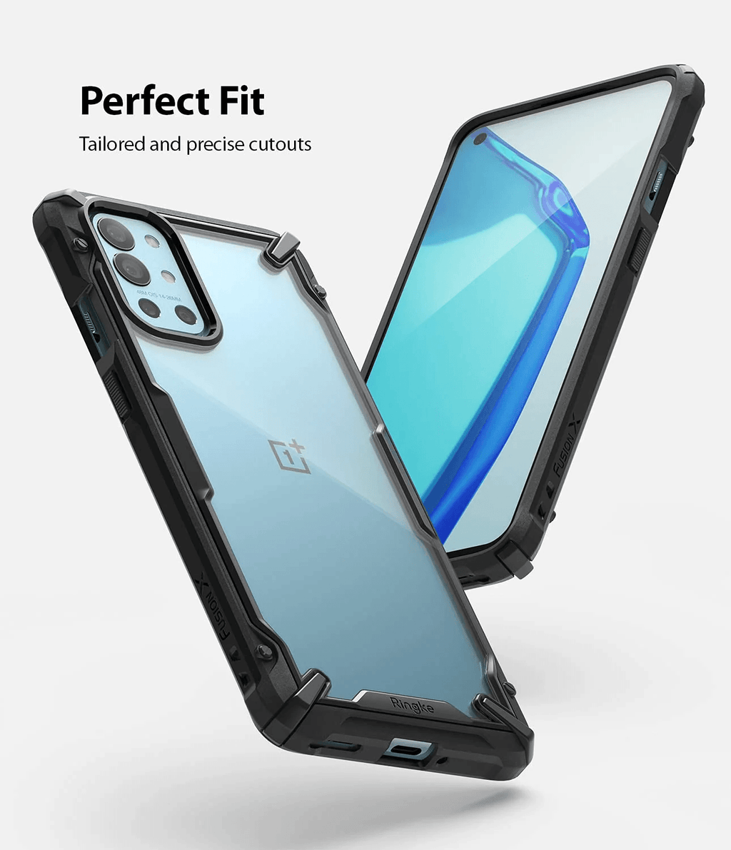 Estuche para OnePlus 9R - Ringke Fusion-X - Black