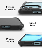 Estuche para OnePlus 9R - Ringke Fusion-X - Black