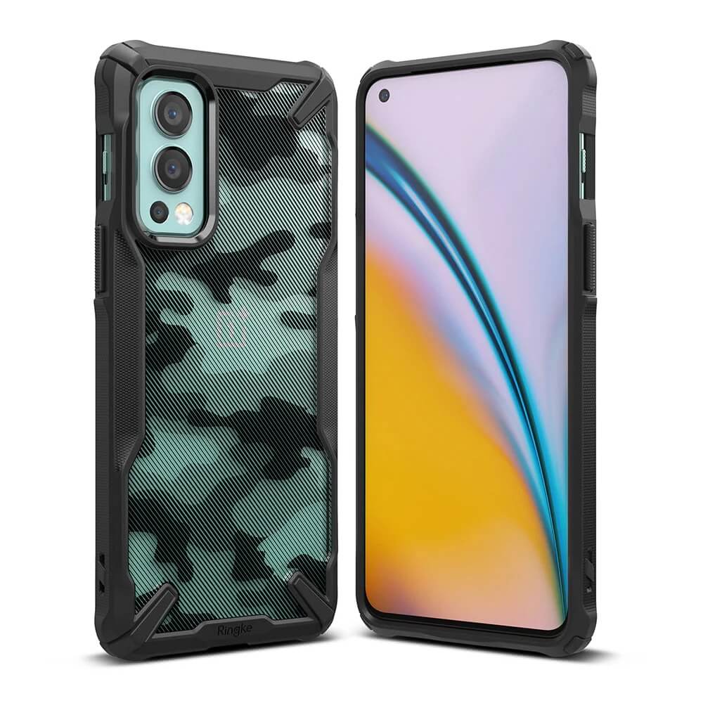 Estuche para OnePlus Nord 2 – Ringke Fusion-X Camo Black