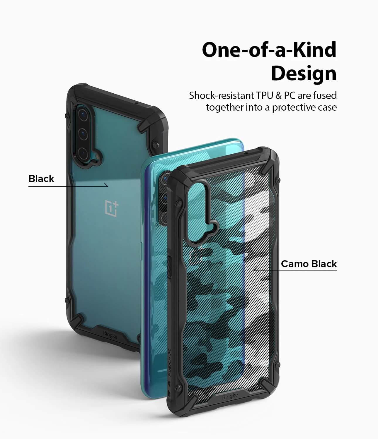 Estuche para OnePlus Nord CE – Ringke Fusion-X