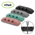 Organizador de Cables de Silicona - Ringke Silicone Cable Organizer 4 Pack - 4 Colors