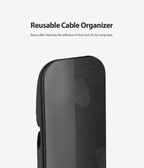 Organizador para Cables de Silicona - Ringke Silicone Cable Organizer 4 Pack - Black