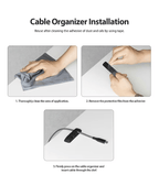 Organizador para Cables de Silicona - Ringke Silicone Cable Organizer 4 Pack - Black