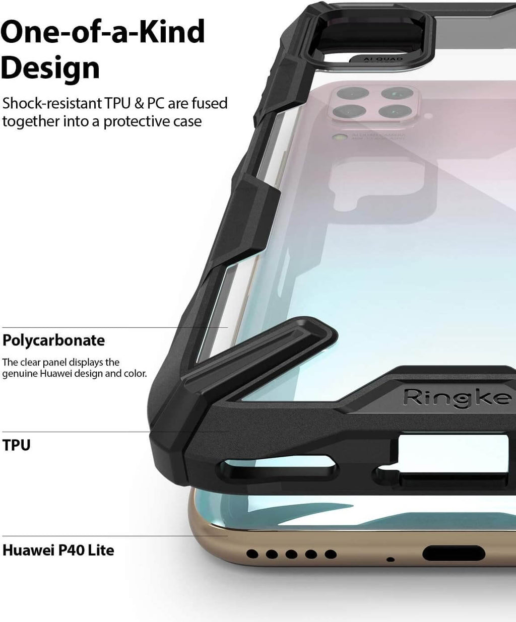 Estuche para Huawei P40 Lite – Ringke Fusion-X