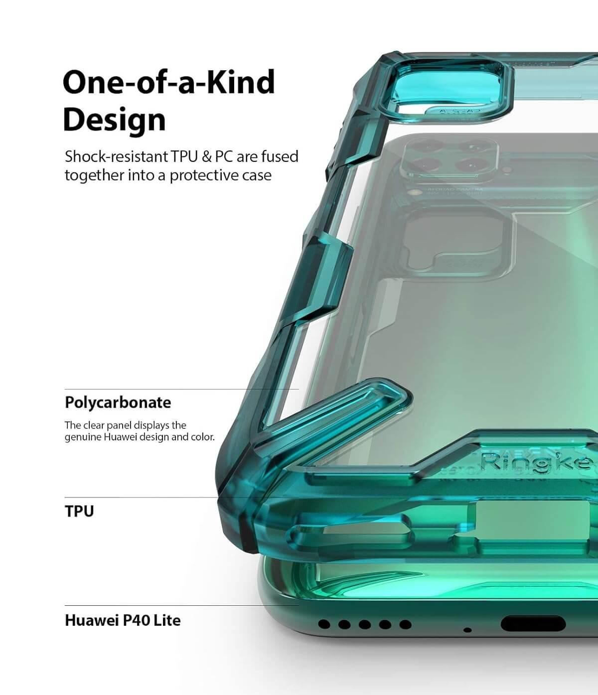Estuche para Huawei P40 Lite – Ringke Fusion-X