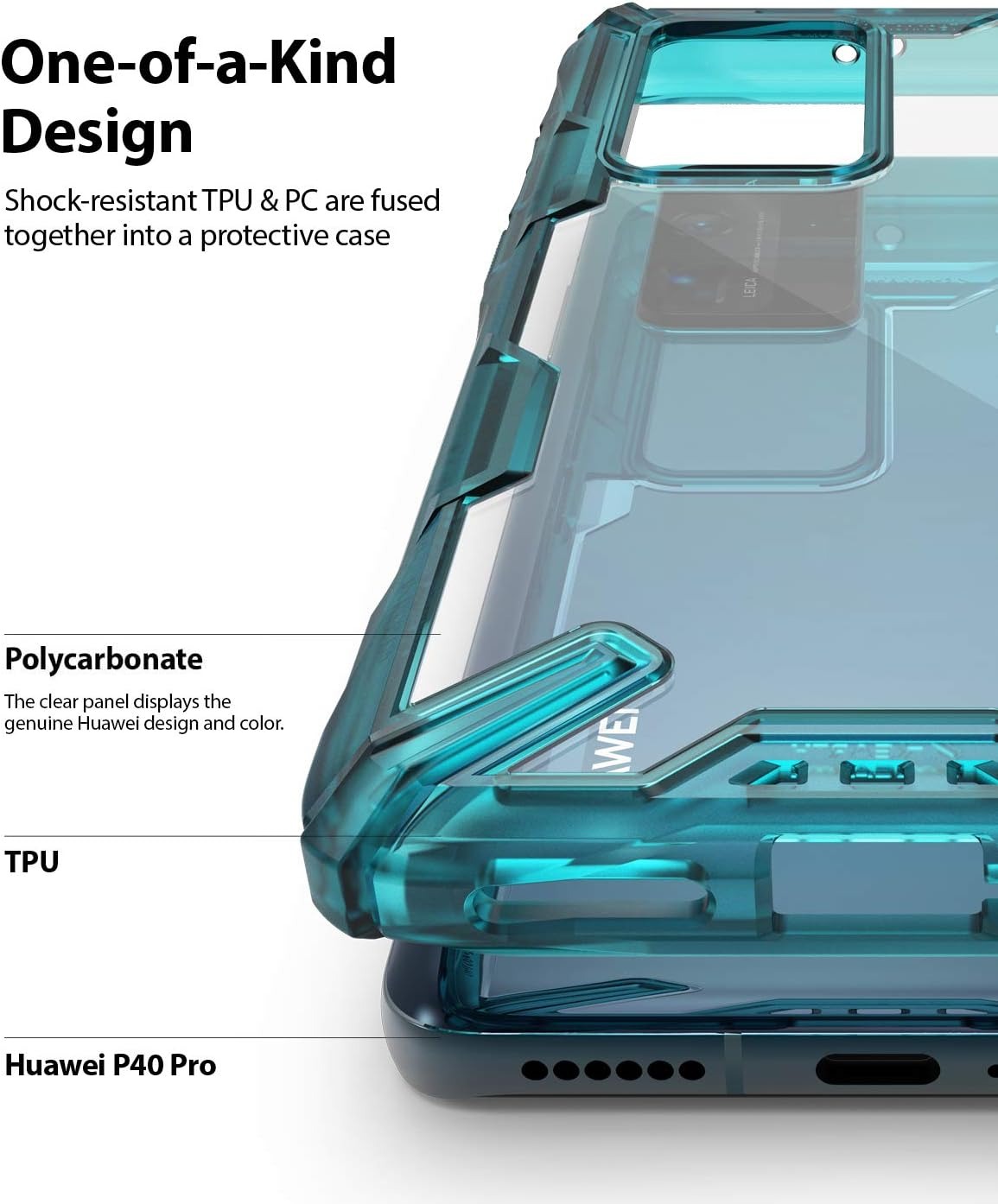 Estuche para Huawei P40 Pro – Ringke Fusion-X
