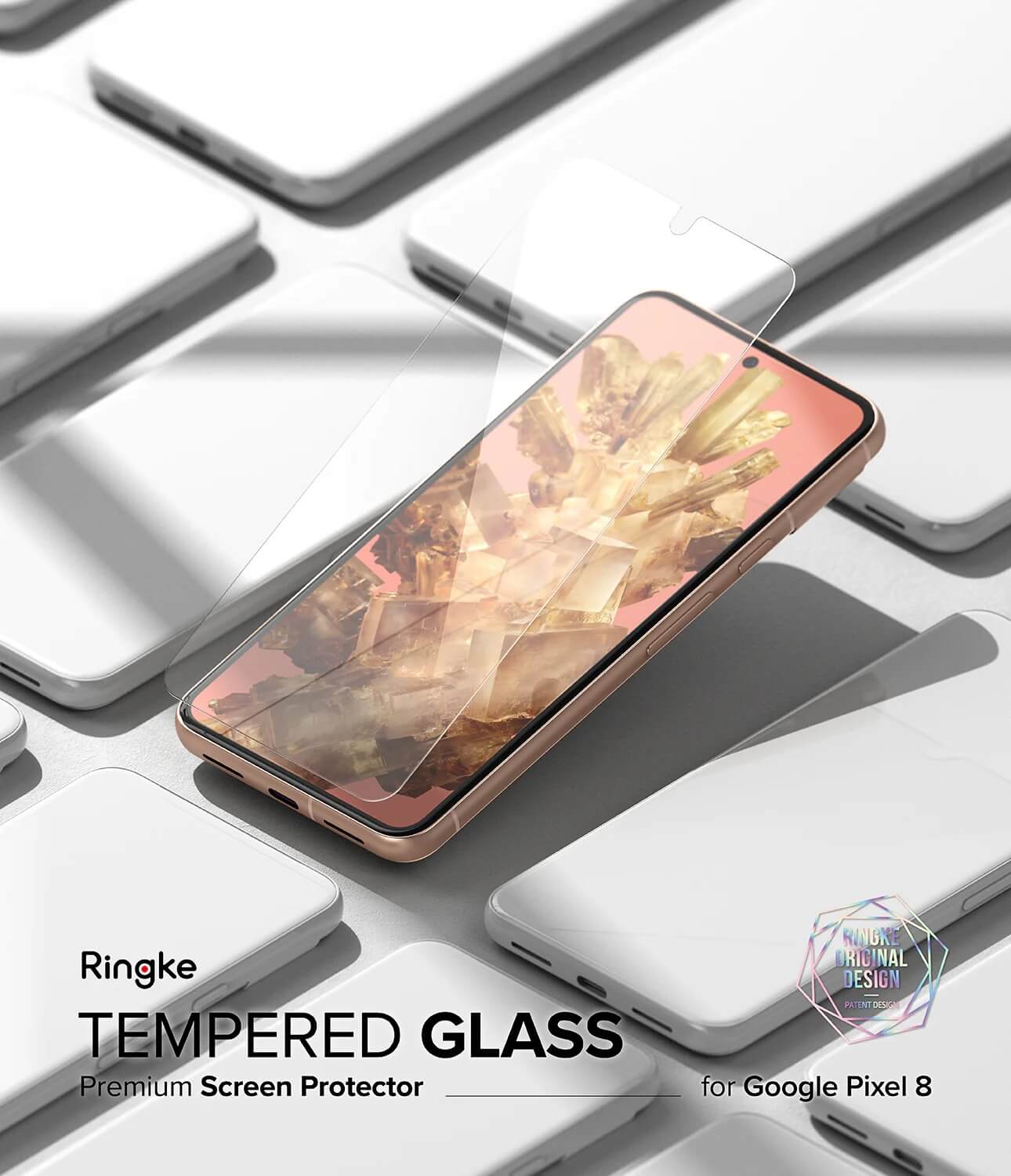 Protector de Pantalla para Pixel 8 - Ringke Tempered Glass (Pack de 2)
