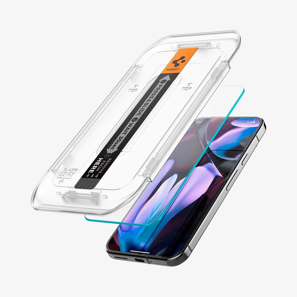Vidrio Templado para Pixel 9 - 9 Pro - 10 - 10 Pro - Spigen GLAS.tR EZ Fit (Pack de 2)